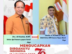 Ali Kastela,Ketua Dpd Hanura Papua Barat Daya Dan Charles A.M.Imbir.Wakil Ketua DPD Hanura Papua Barat Daya